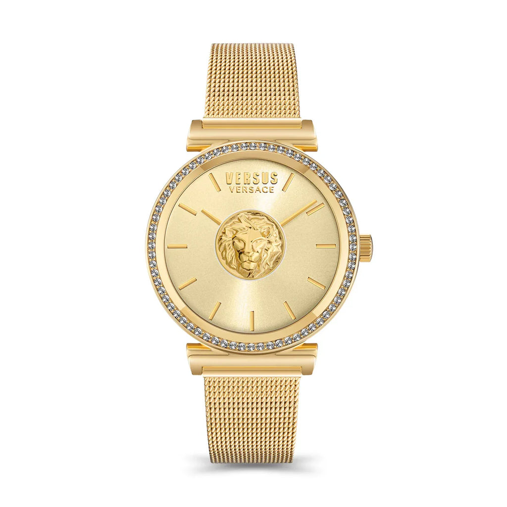 Versus Versace Brick Lane Watch Yellow Gold Plated