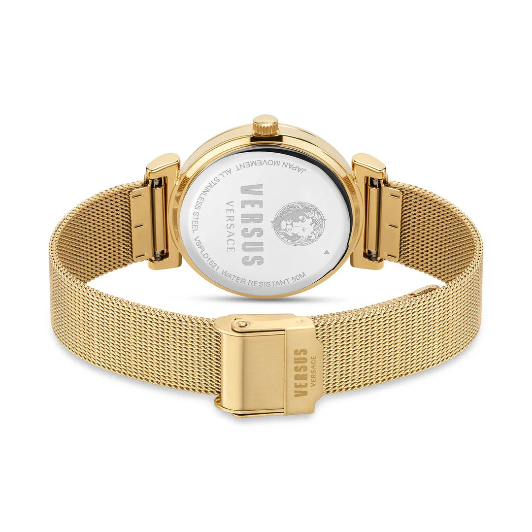 Versus Versace Brick Lane Watch Yellow Gold Plated