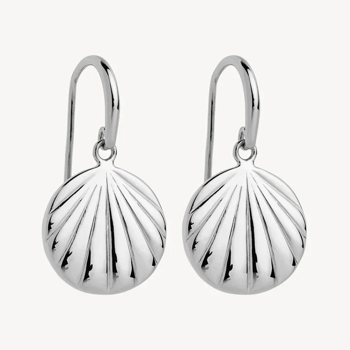 Najo Seashell Earrings Silver