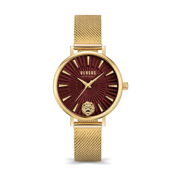 Versus Versace 'Mar Vista' Burgundy Watch