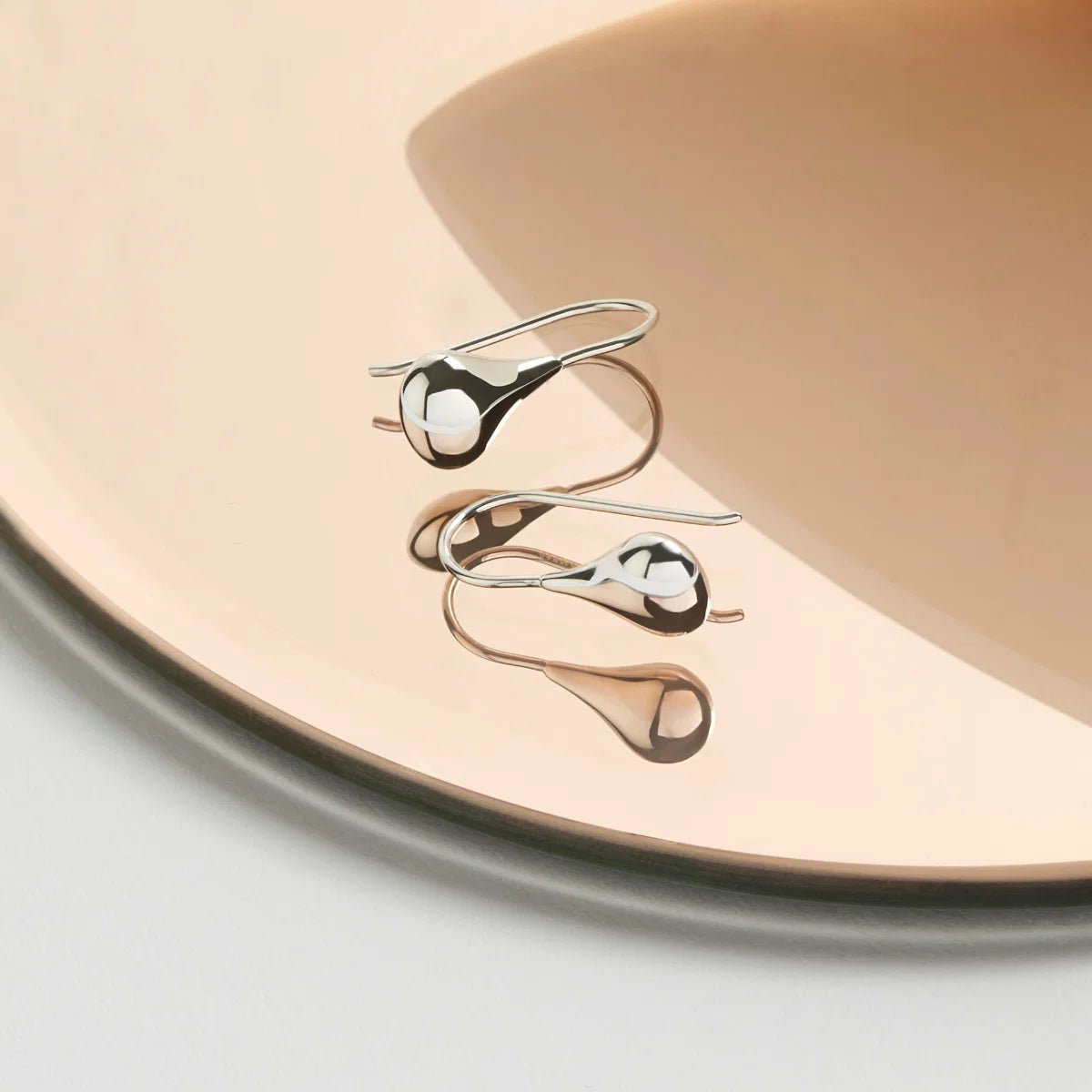 Najo Baby Tears Earrings - Silver