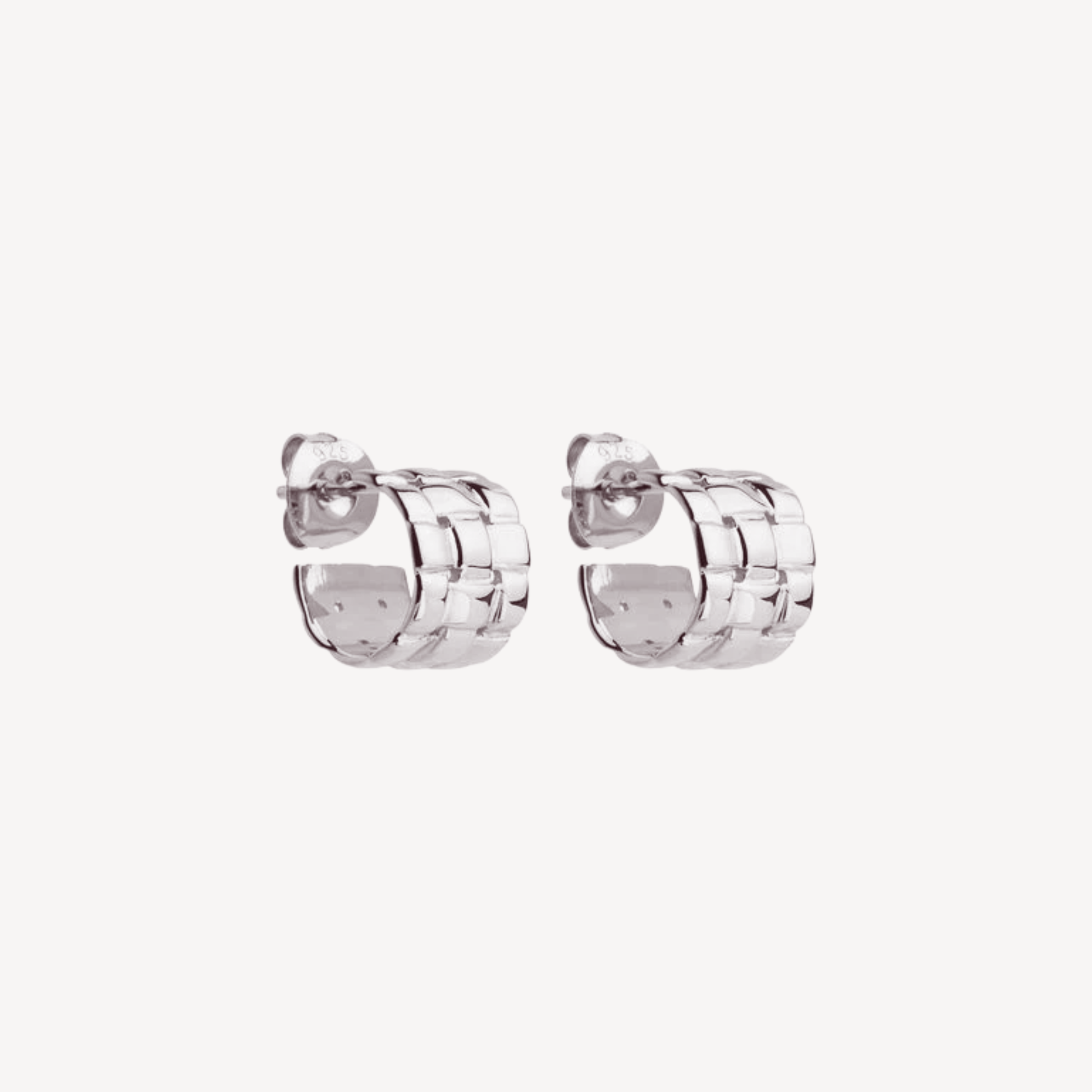 Weave Small Stud Hoop Earring Najo