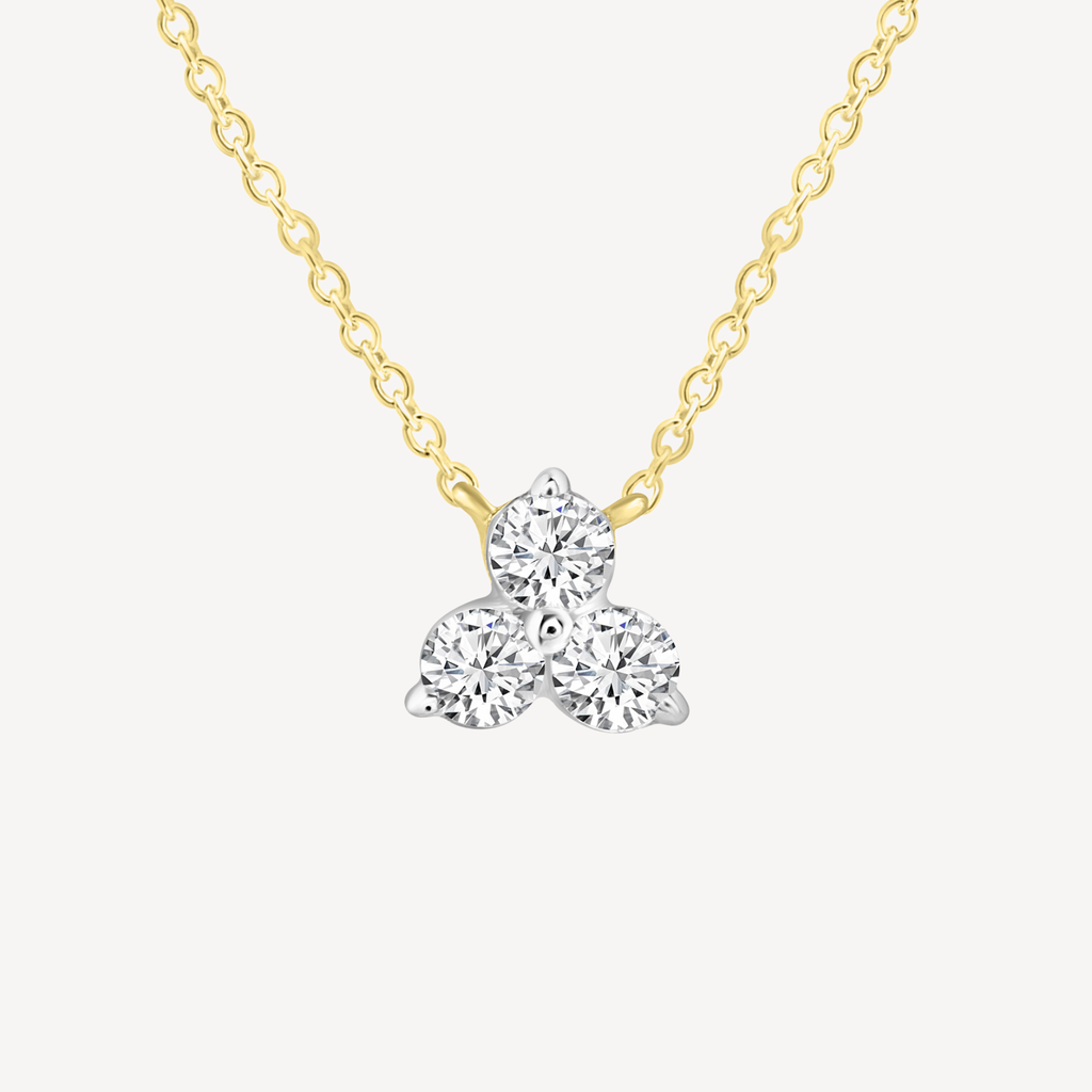 9ct Trio Natural Diamond Necklace