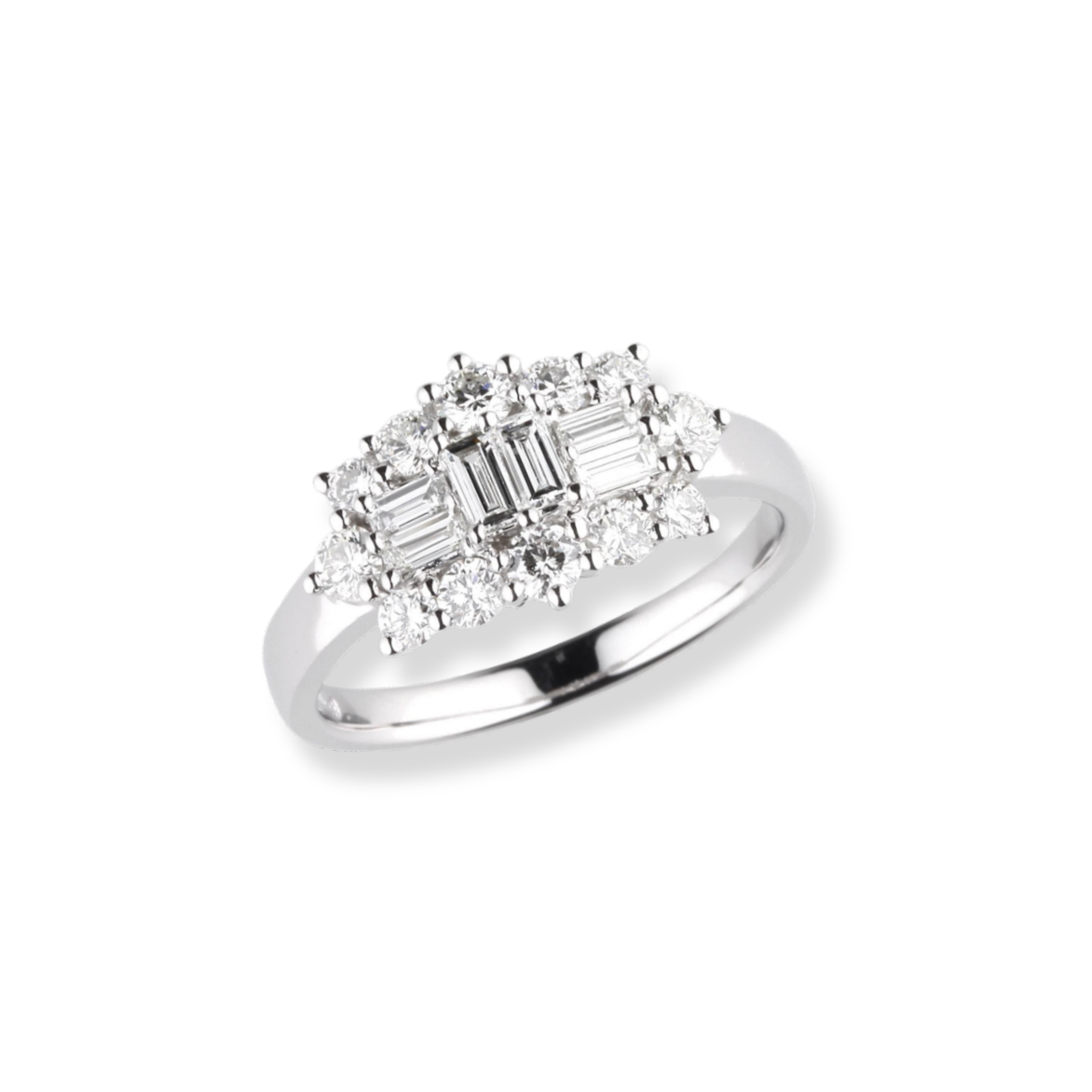18ct Diamond Cluster Ring