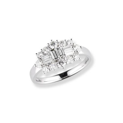 18ct Diamond Cluster Ring