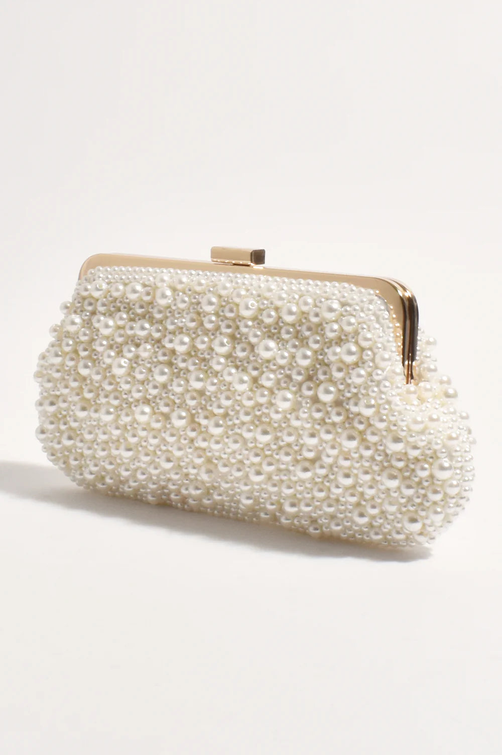 Adorne Norma Jean Faux Pearl Clutch