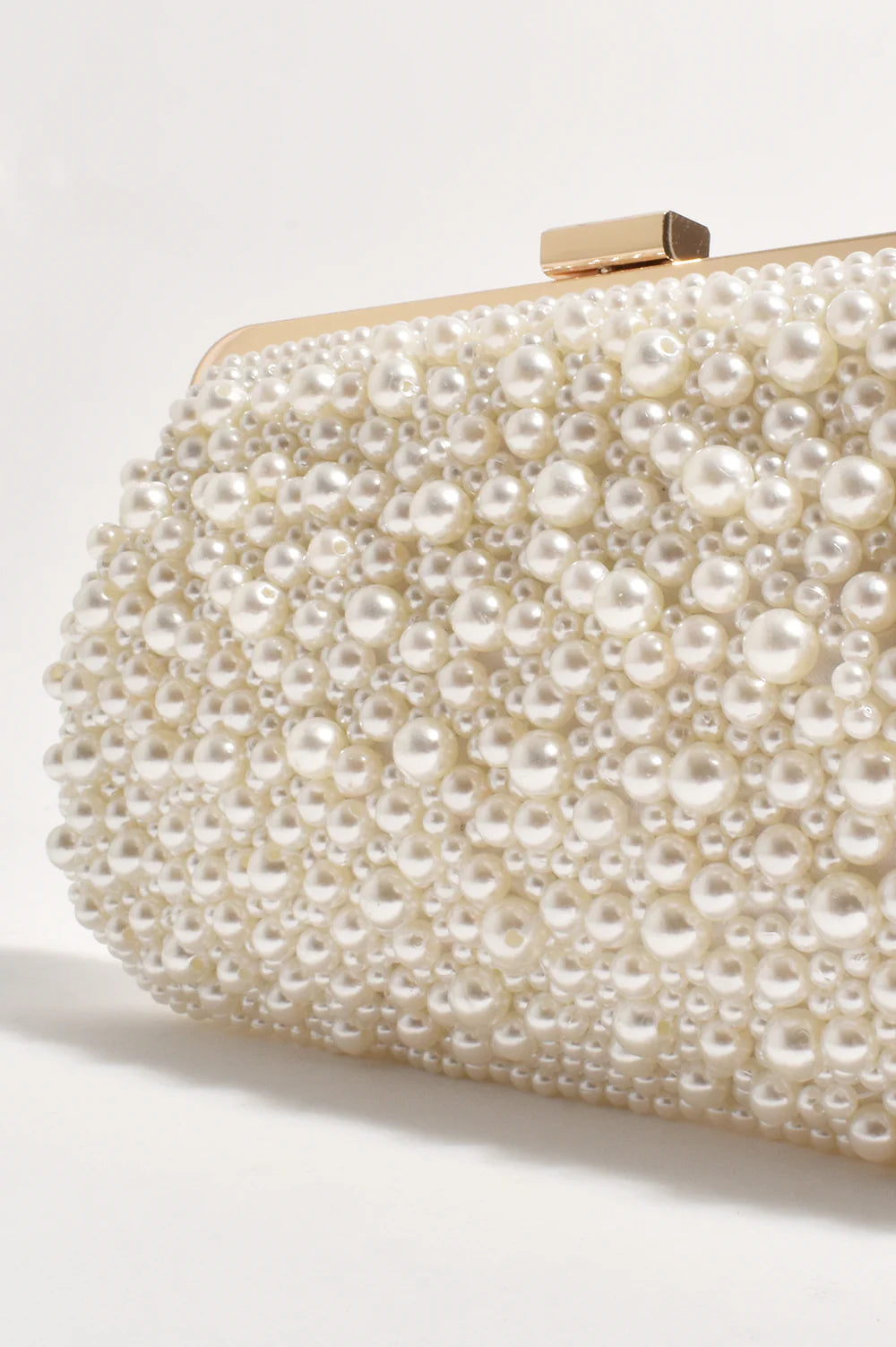 Adorne Norma Jean Faux Pearl Clutch