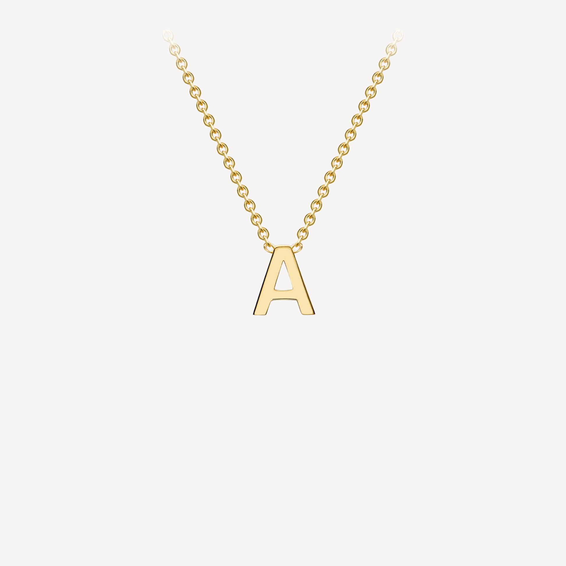 9ct Initial Minimal Necklace