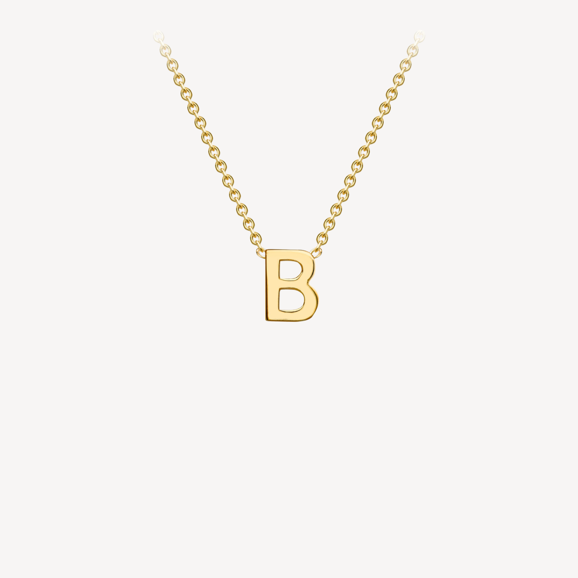 9ct Initial Minimal Necklace