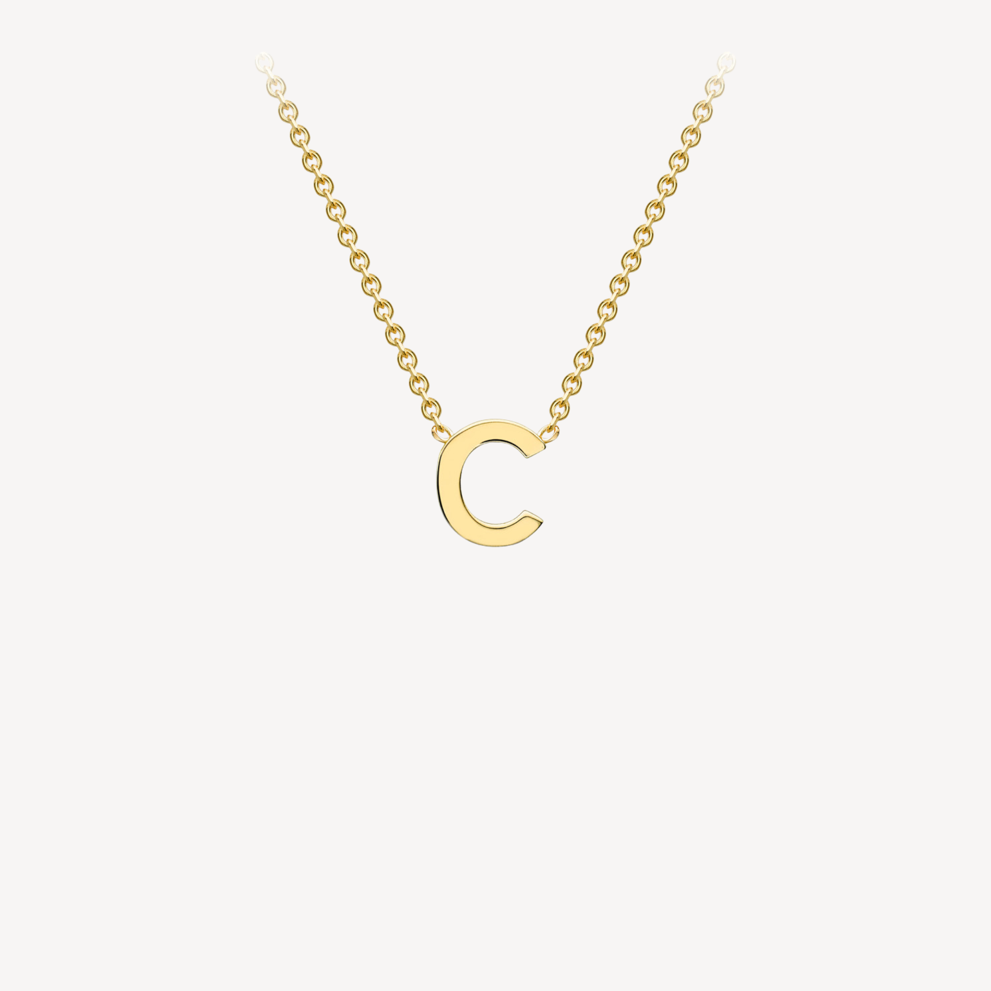 9ct Initial Minimal Necklace