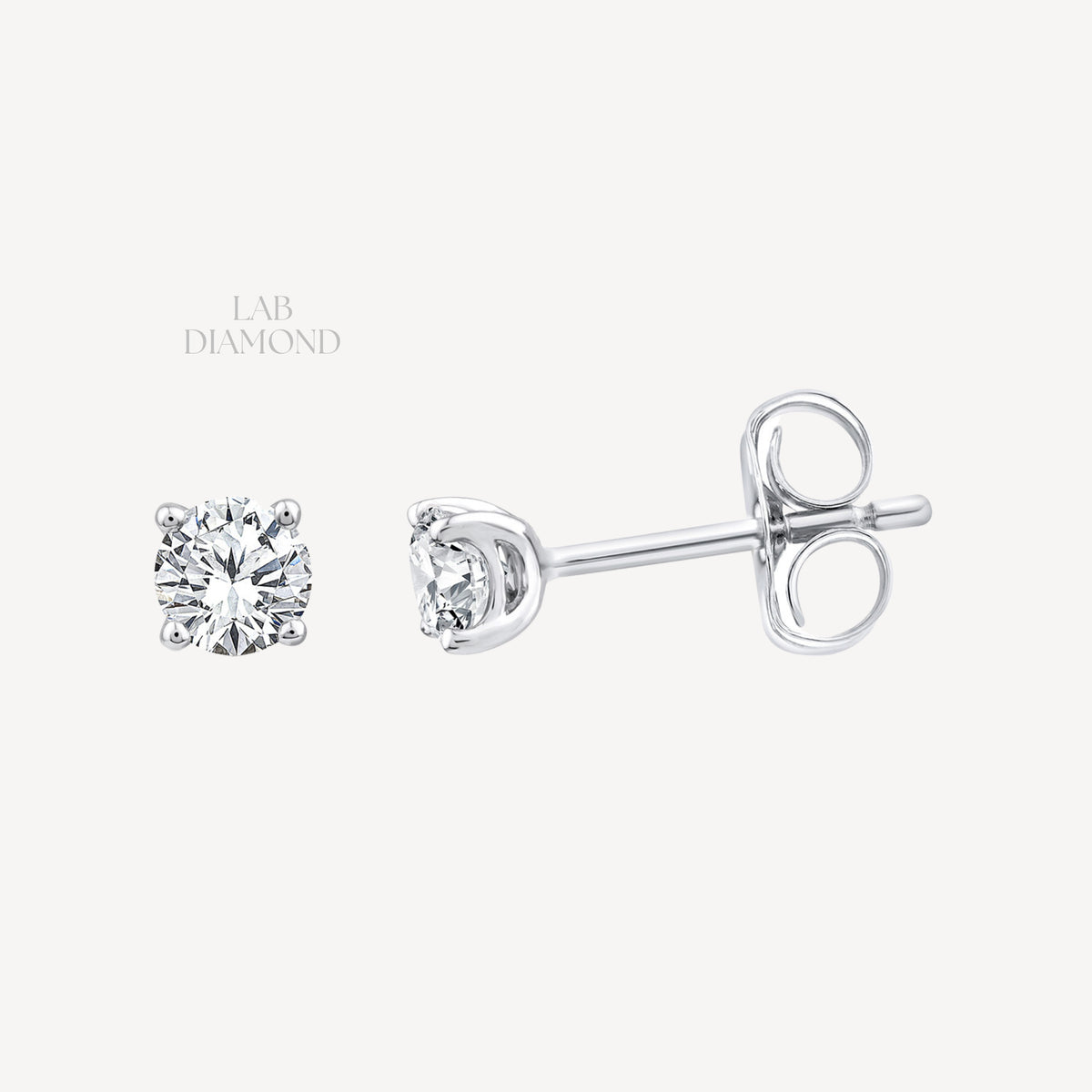 .50ct Diamond Stud Earrings in White Gold
