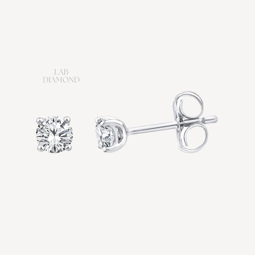 .50ct Diamond Stud Earrings in White Gold