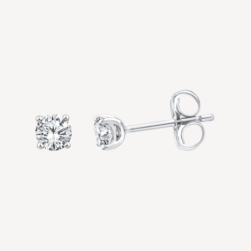 .50ct Diamond Stud Earrings in White Gold