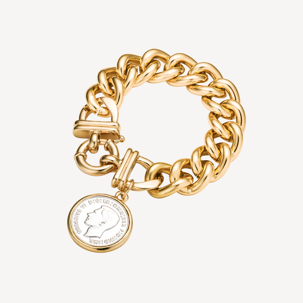 Allure Heavy Link Bracelet with Coin