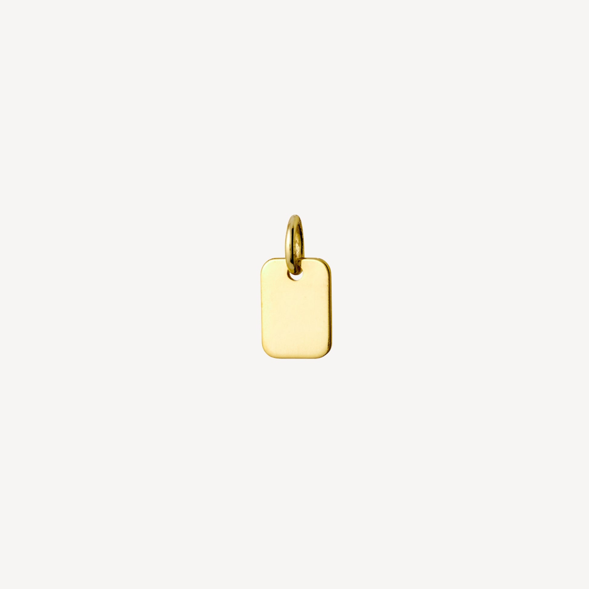 Gold Plated Sterling Silver Engraveable Pendant