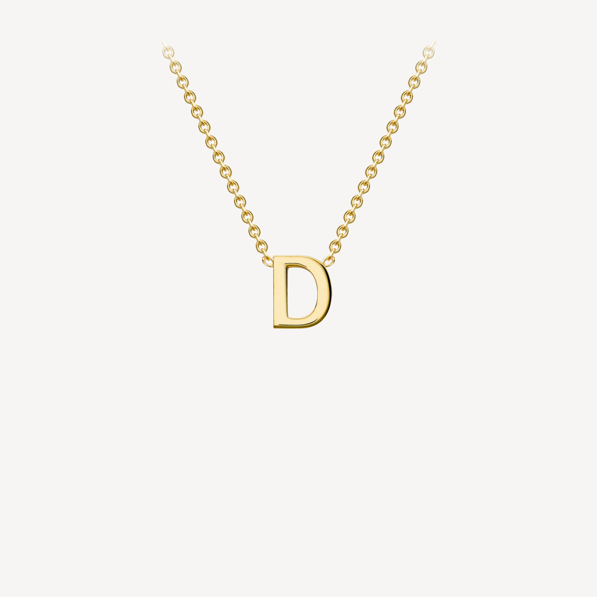 9ct Initial Minimal Necklace