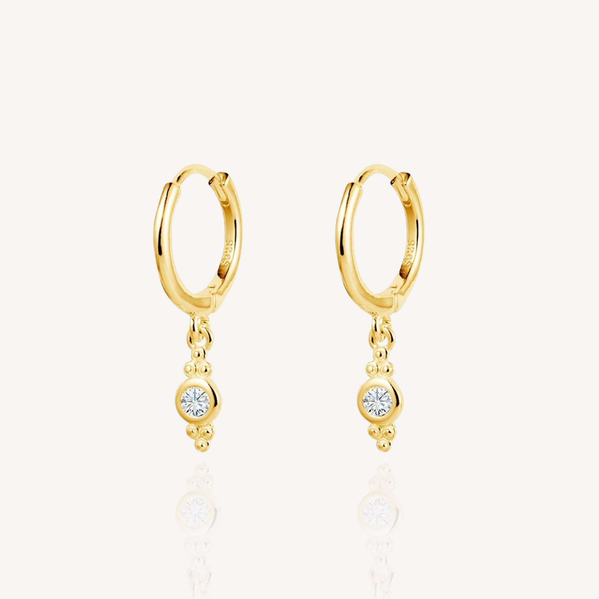 CZ Huggie Earrings