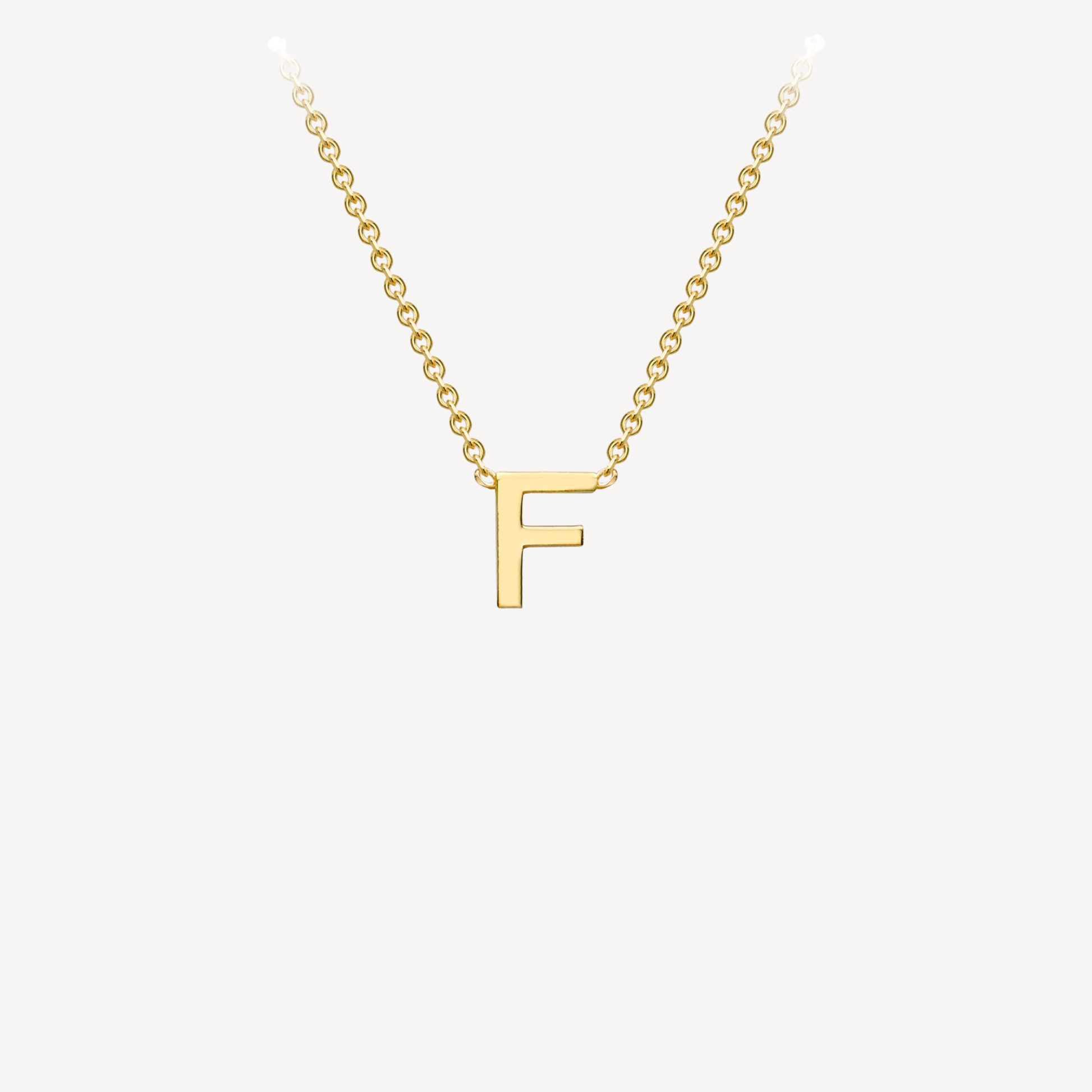 9ct Initial Minimal Necklace