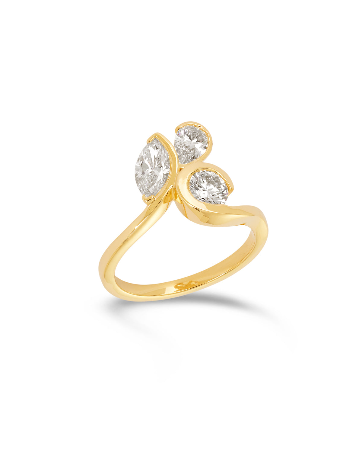 9ct gold dress rings LG Diamond Trio Ring 1.38ct – Our Gallerie figure hugging dress
