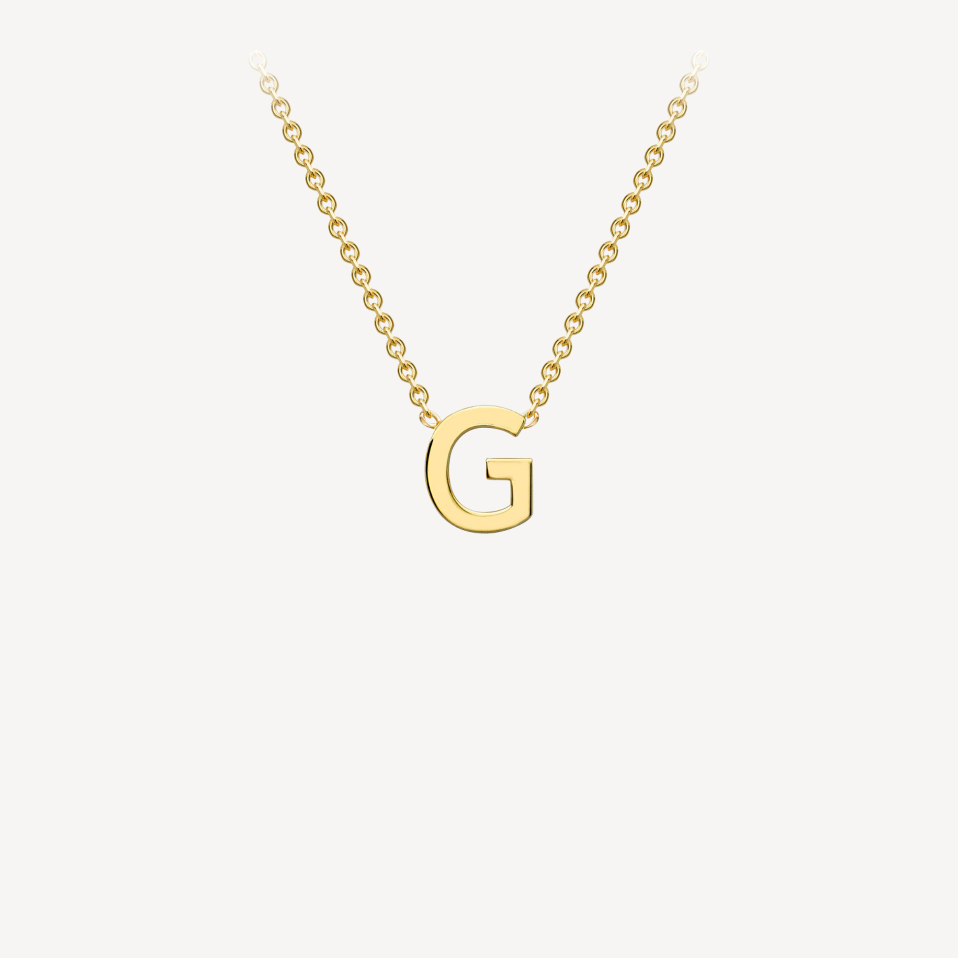 9ct Initial Minimal Necklace