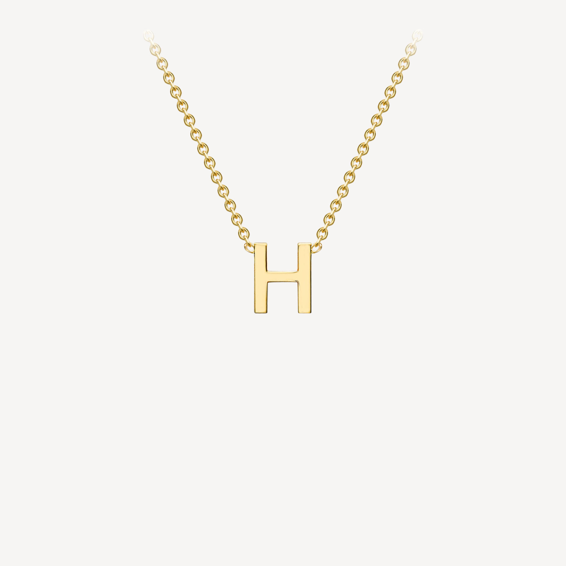 9ct Initial Minimal Necklace