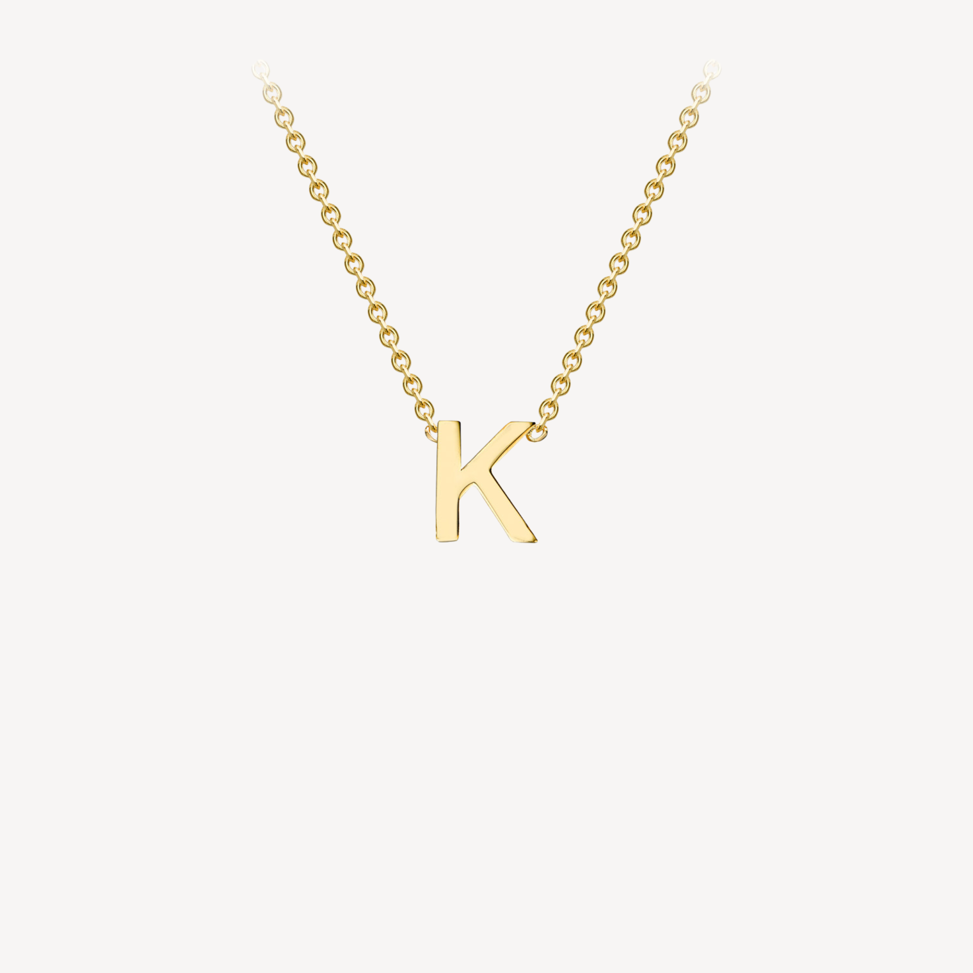 9ct Initial Minimal Necklace