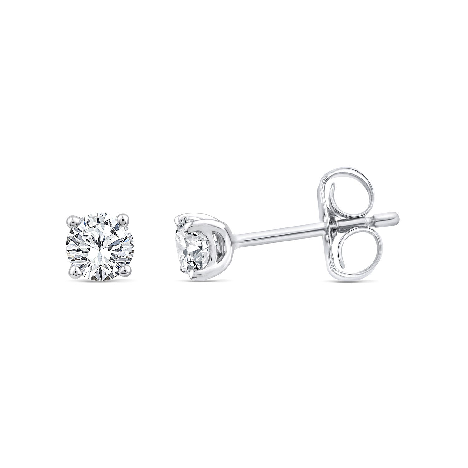 .50ct Diamond Stud Earrings in White Gold