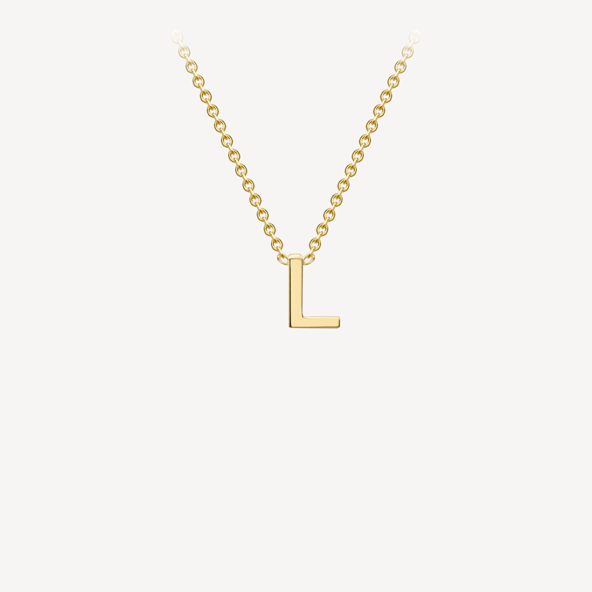 9ct Initial Minimal Necklace