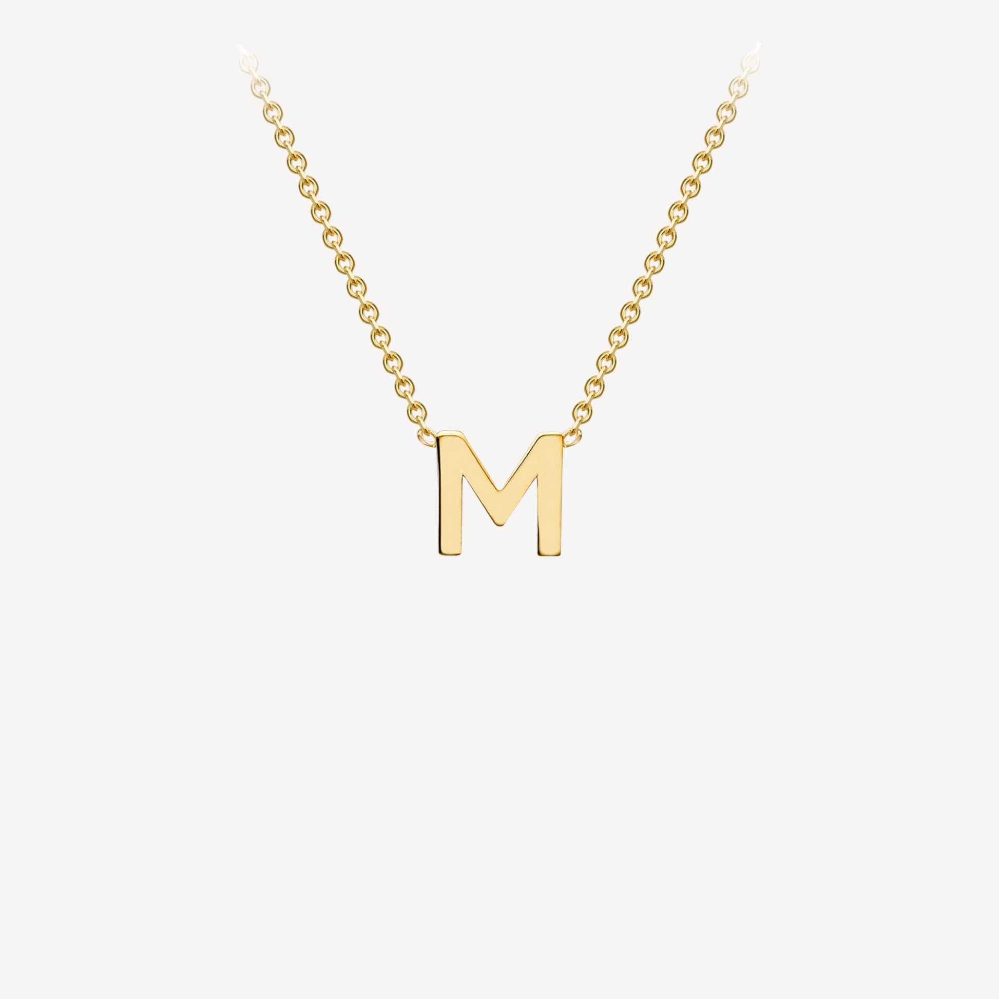 9ct Initial Minimal Necklace