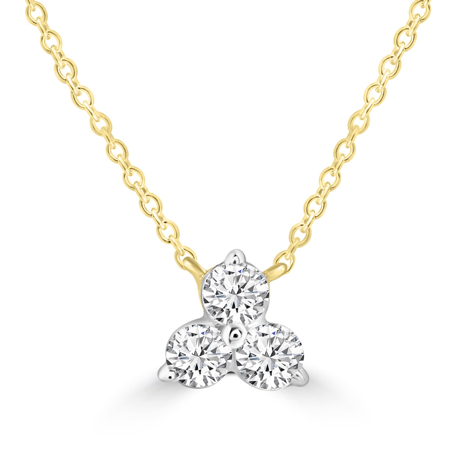 9ct Trio Natural Diamond Necklace