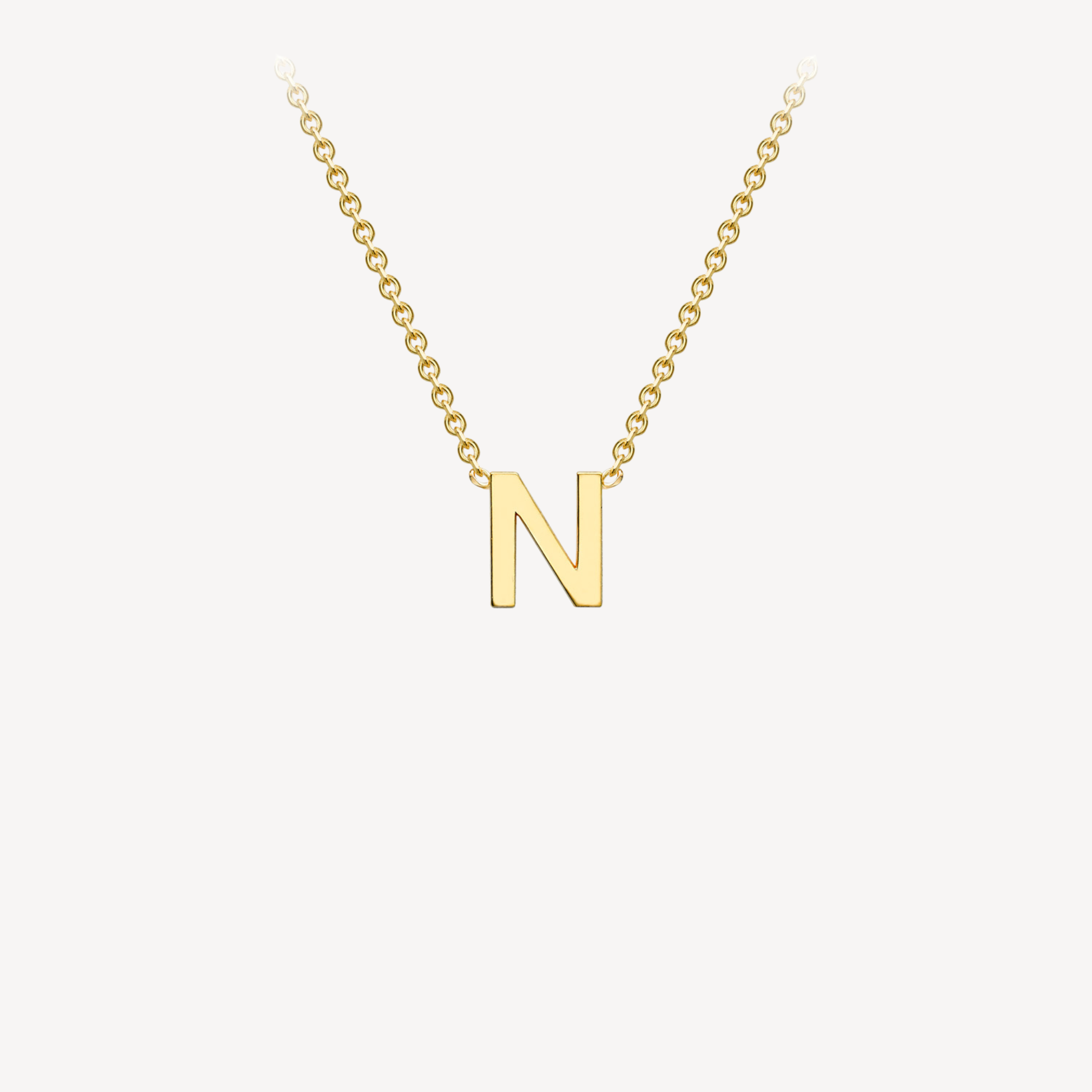 9ct Initial Minimal Necklace