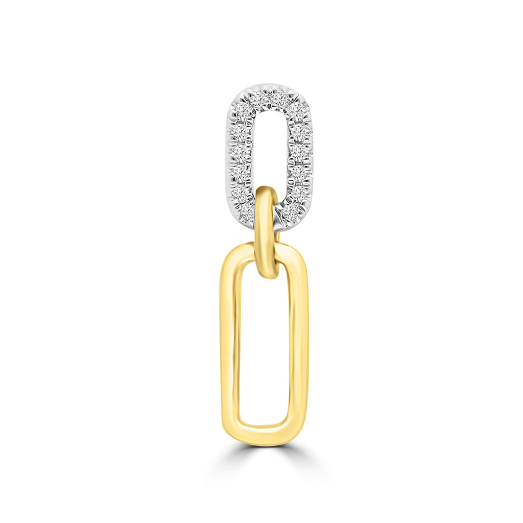 9ct Diamond Link Pendant