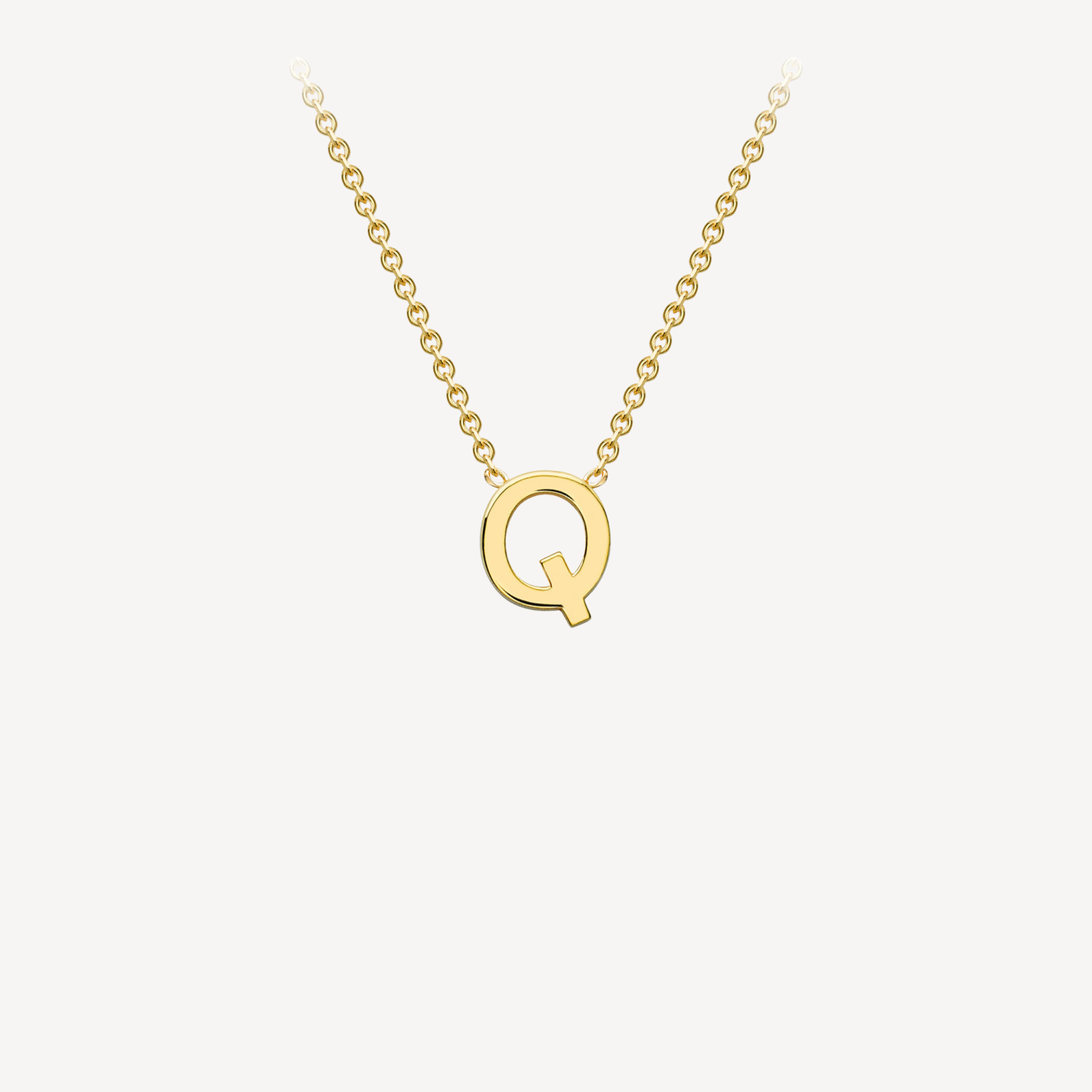 9ct Initial Minimal Necklace