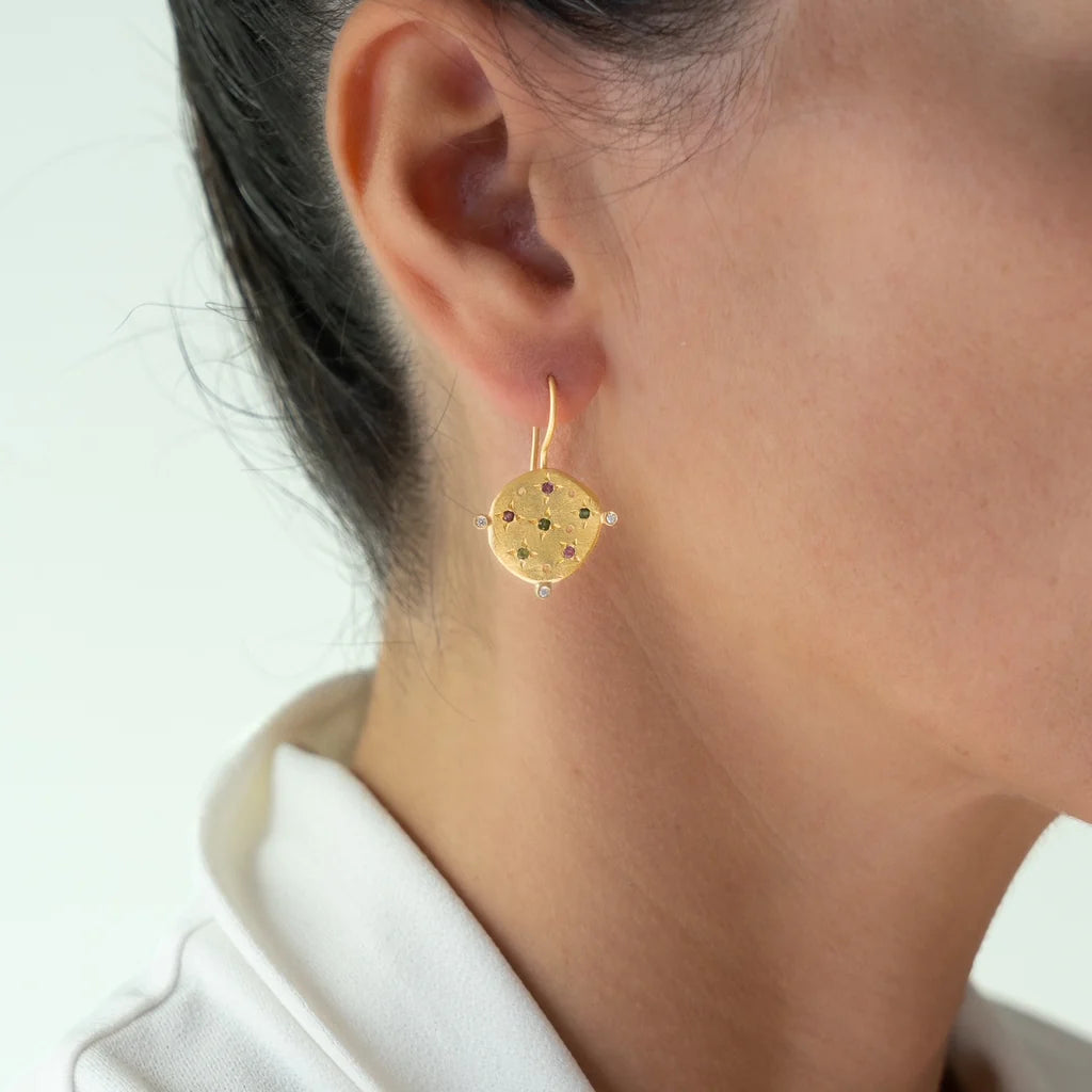 RubyTeva Multi Tourmaline Souk Earrings