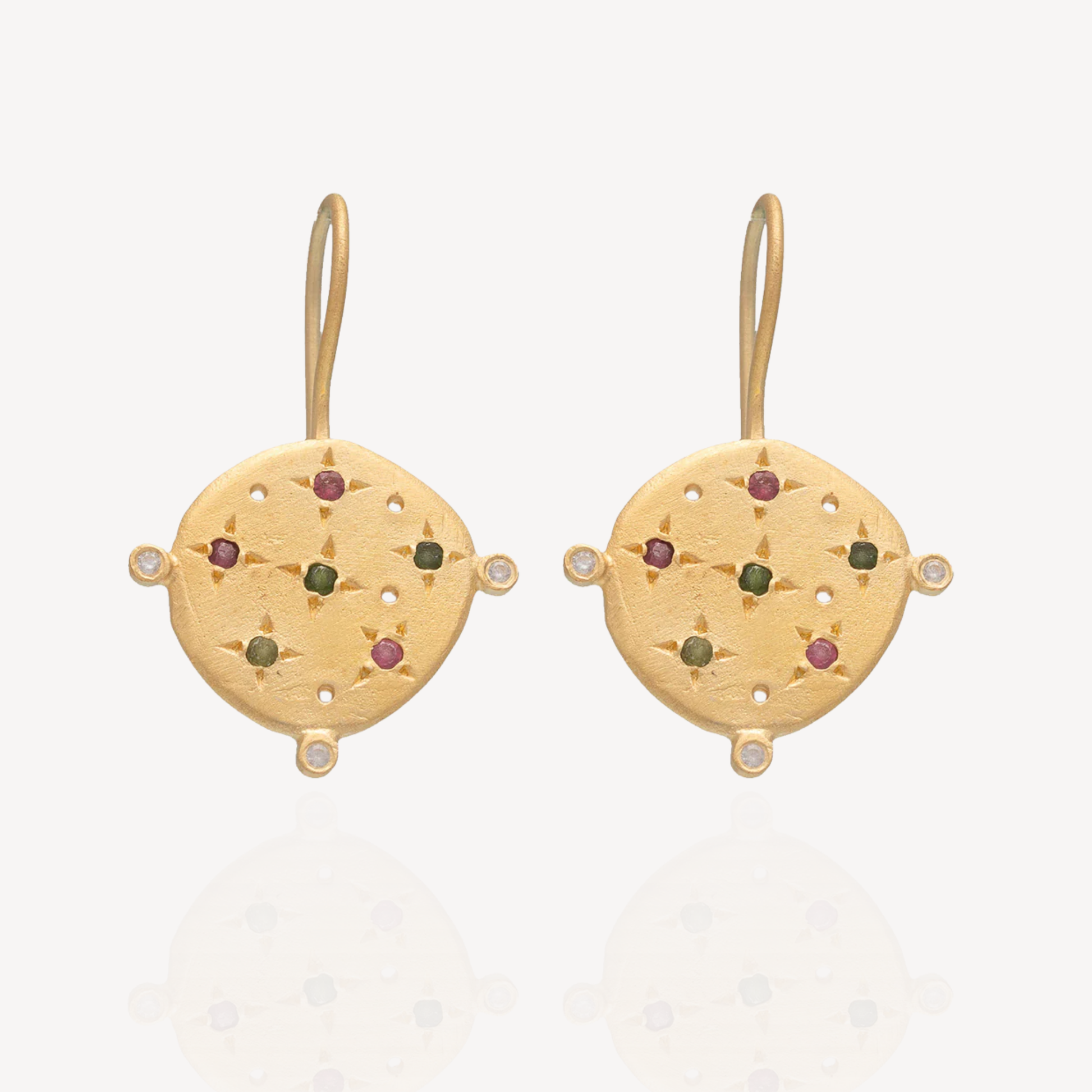 RubyTeva Multi Tourmaline Souk Earrings