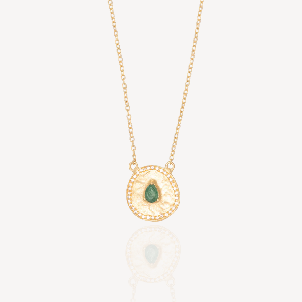 RubyTeva Green Aventurine Majorelle Necklace