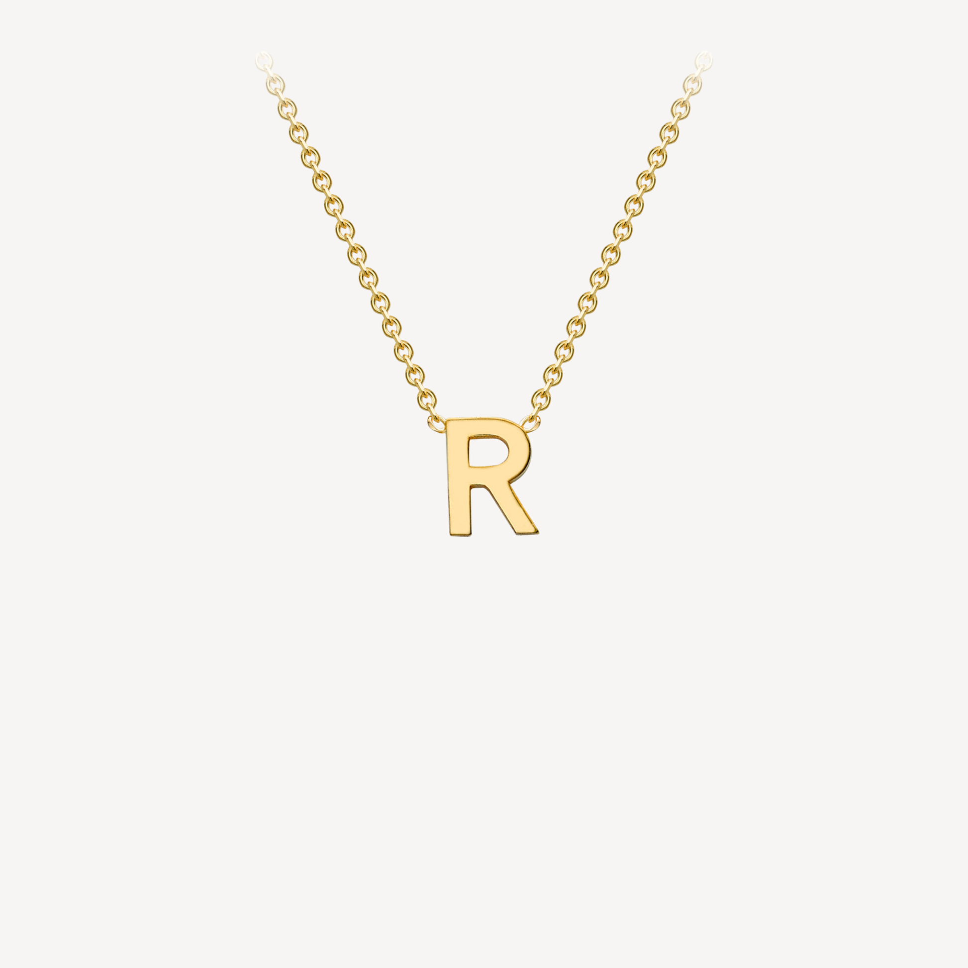 9ct Initial Minimal Necklace