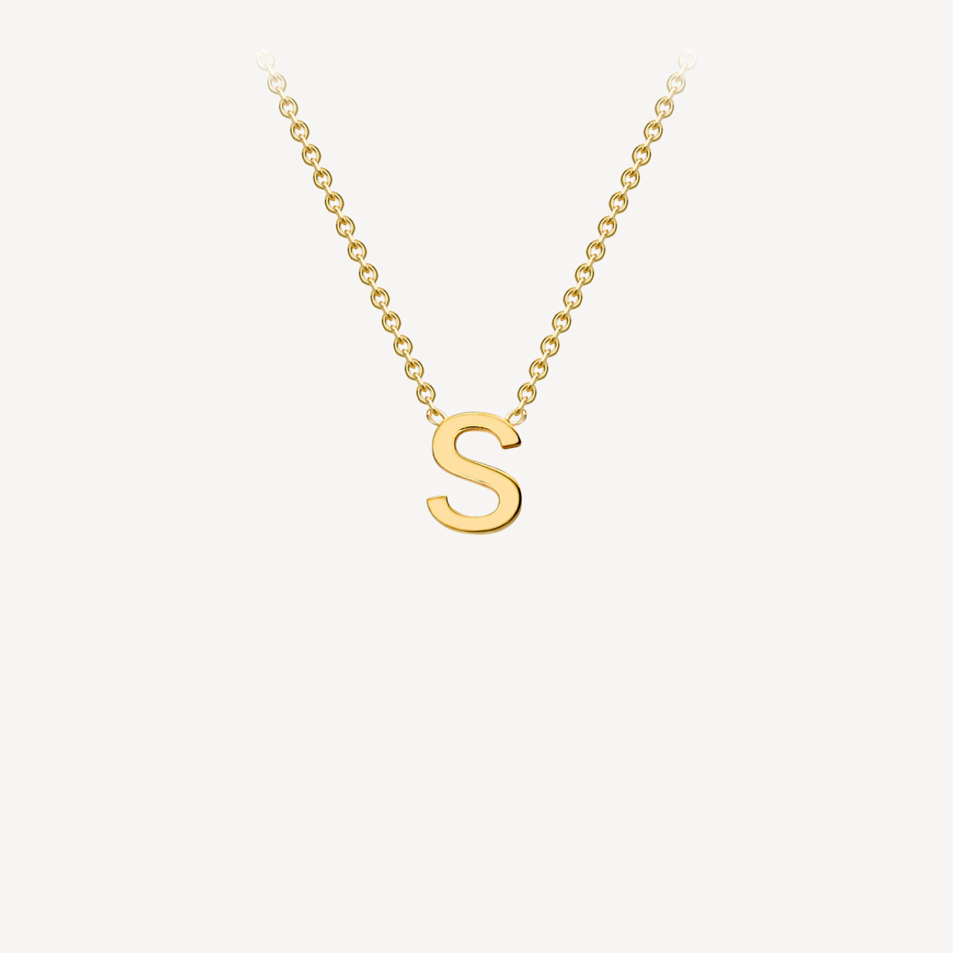 9ct Initial Minimal Necklace