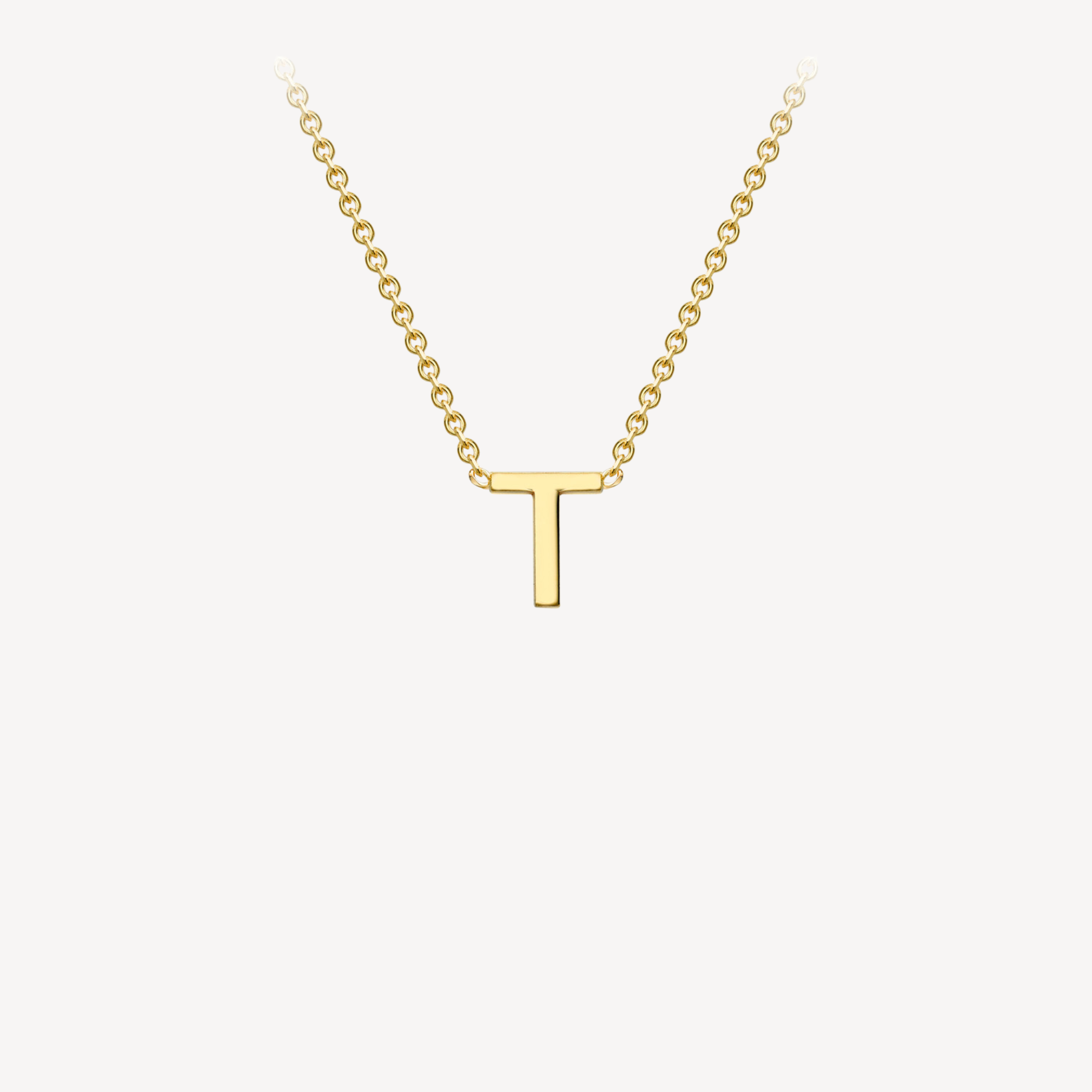 9ct Initial Minimal Necklace