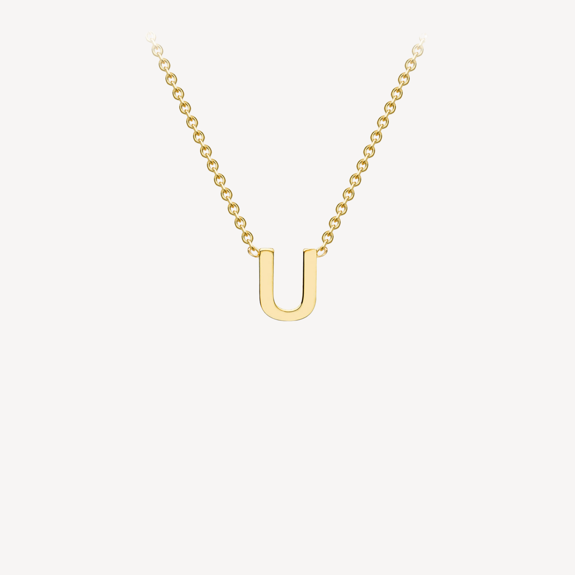 9ct Initial Minimal Necklace