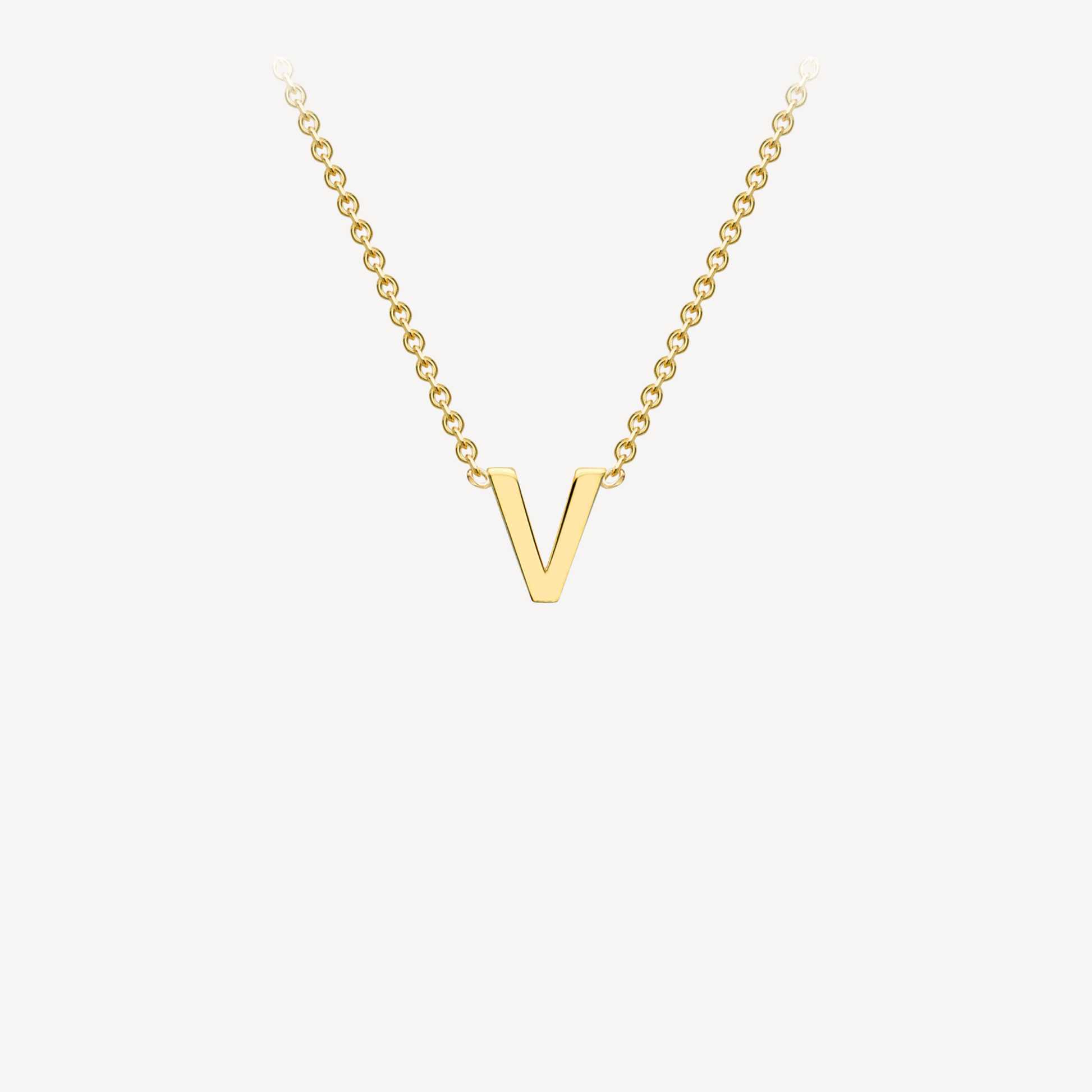 9ct Initial Minimal Necklace