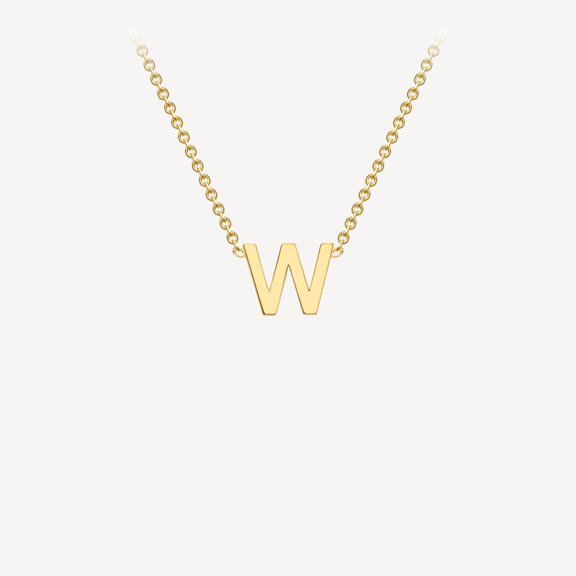 9ct Initial Minimal Necklace