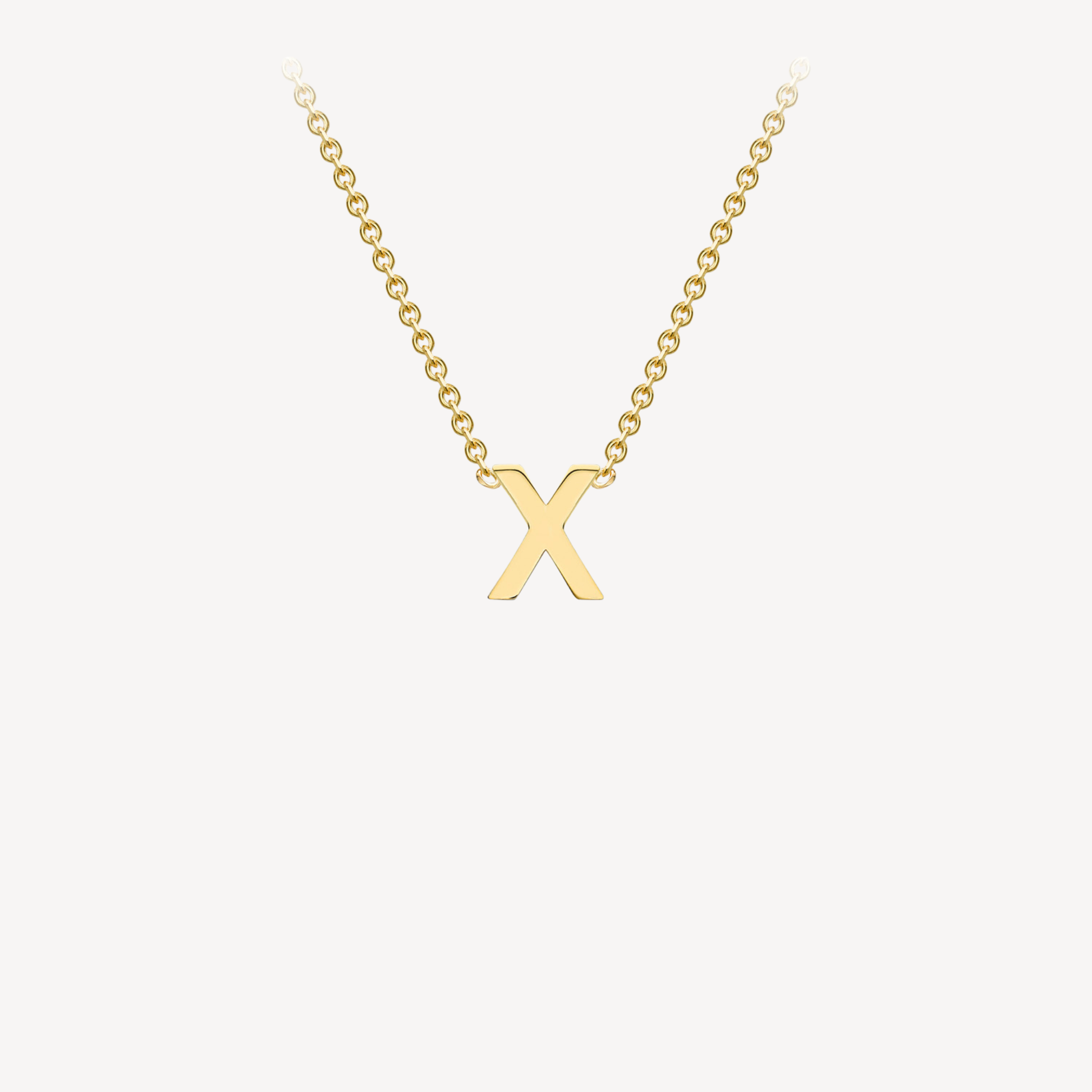 9ct Initial Minimal Necklace