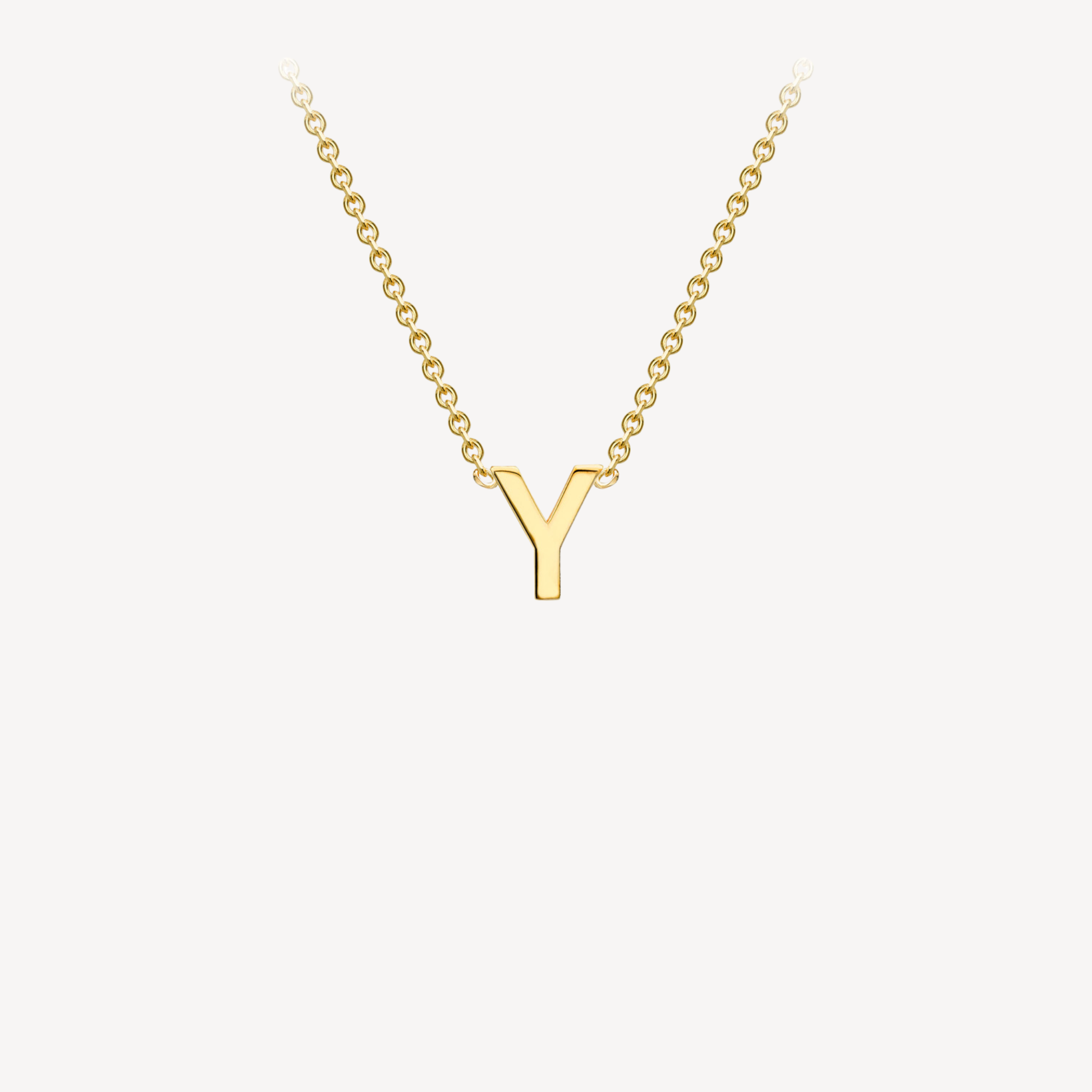 9ct Initial Minimal Necklace