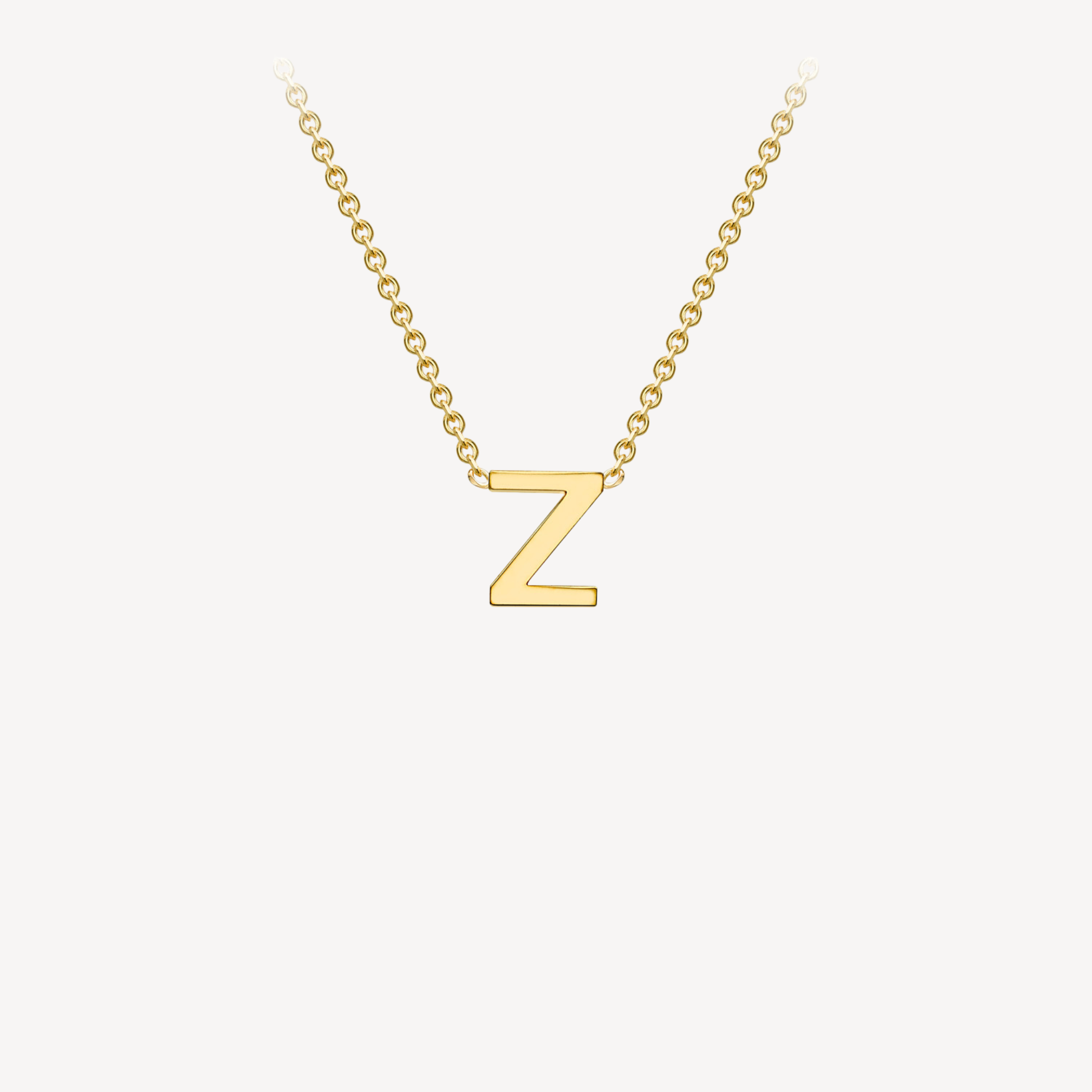 9ct Initial Minimal Necklace