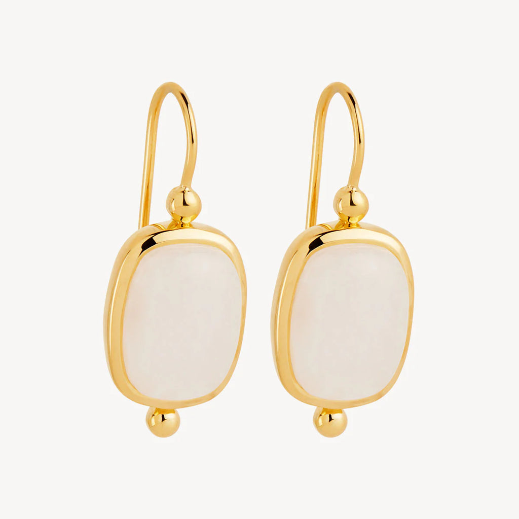 Fleur Rainbow Moonstone Earrings Najo